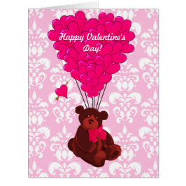 Niedlicher romantischer Teddybär Valentinstag