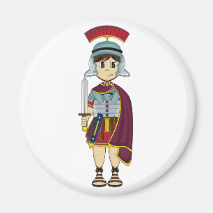 Niedlicher römischer Soldat-Magnet Magnet