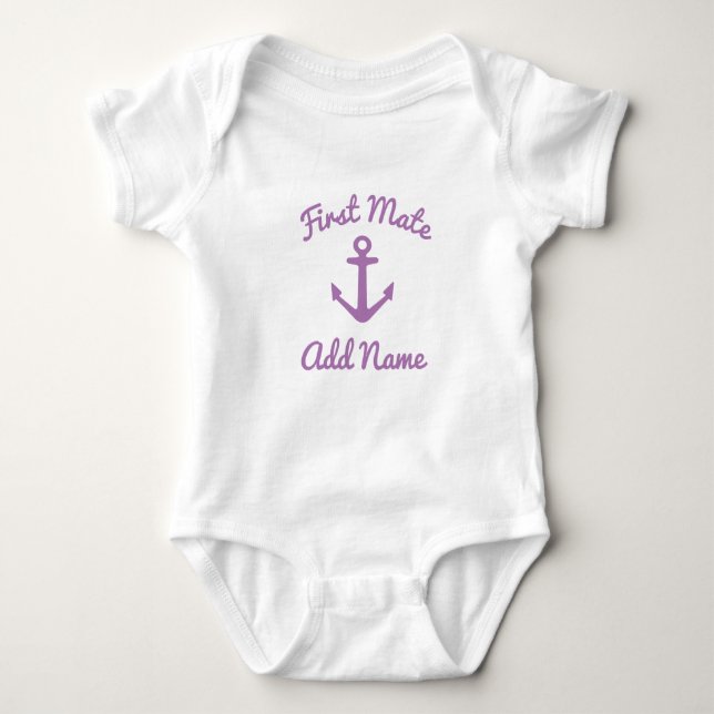Niedlicher rosa Ankerbabykarosserie Baby Strampler (Vorderseite)