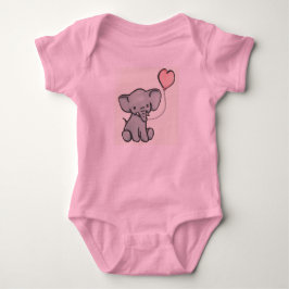 Niedlicher rosa Baby-Elefant-Spielanzug Baby Strampler