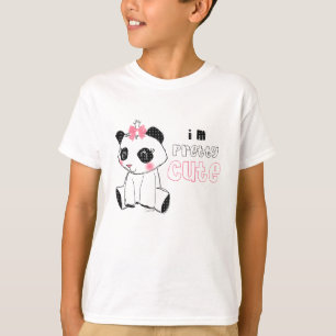 Niedlicher rosa Bogen-Panda-Bär T-Shirt