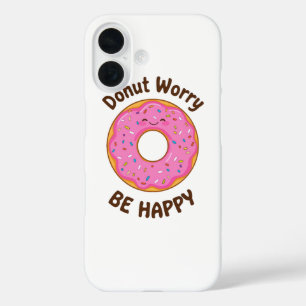 Niedlicher rosa Donut mit Sprinklen iPhone 16 Hülle