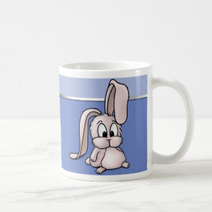 Niedlicher Rosa-Kaninchen-Cartoon Kaffeetasse