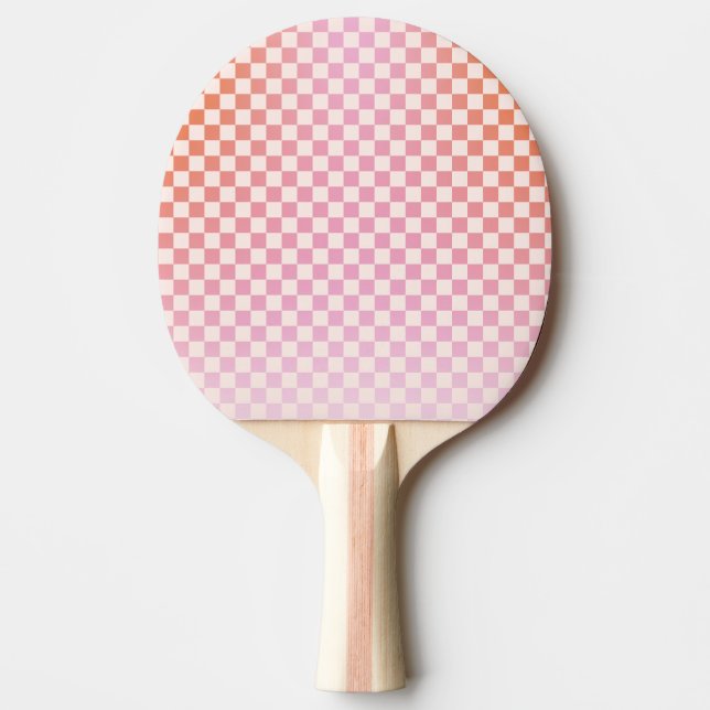 Niedlicher rosa Orangensommer Tischtennis Schläger (Vorderseite)