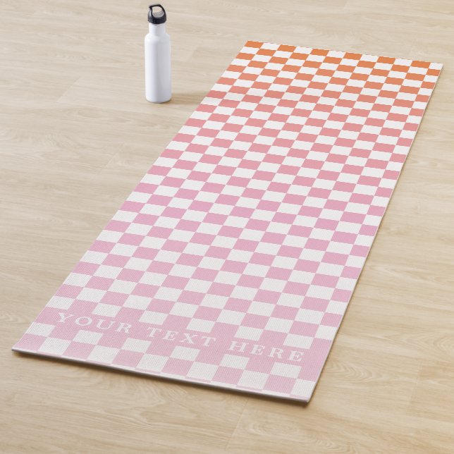 Niedlicher rosa Orangensommer Yogamatte (Beispiel)