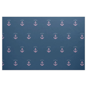 Niedlicher rosa Polka-Punkt-Anker mit Stoff