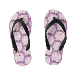 Niedlicher Rosa-Pot-Cartoon Kinderbadesandalen