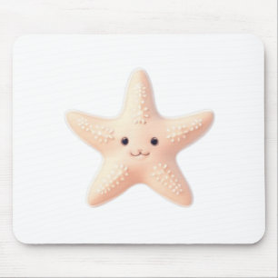 Niedlicher Rosa Seestern Mousepad