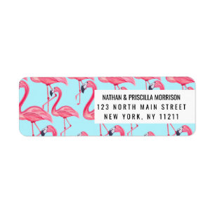 Niedlicher rosa Sommer gemaltes Flamingo-Muster