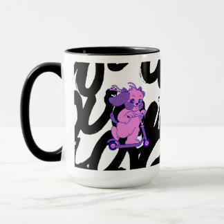 Niedlicher Rosa Welpen-Becher – Entzückendes Kawai Tasse