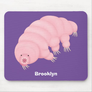 Niedlicher rosafarbener kardialer Cartoon Mousepad