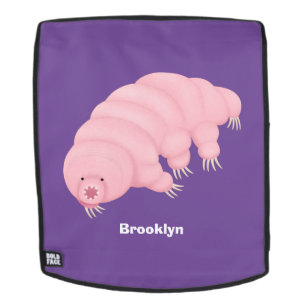 Niedlicher rosafarbener kardialer Cartoon Rucksack