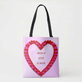 Niedlicher Rot-Rosa-Muttertag Tote Tasche