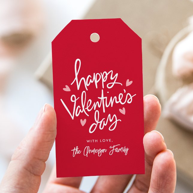 Niedlicher Rot-Rot-Rot-Rosa-Herz Glücklicher Valen Geschenkanhänger (Von Creator hochgeladen)