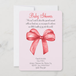 Niedlicher Roter Bogen Save The Date