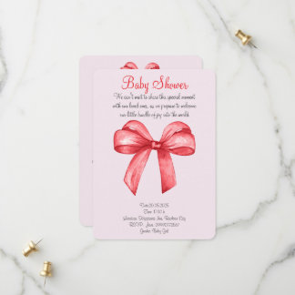 Niedlicher Roter Bogen Save The Date