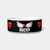 Niedlicher roter Herz-Engel Wings