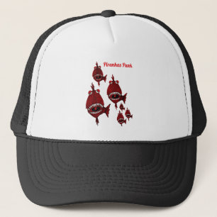 Niedlicher Roter Killer Piranhas Punk Fishing Angr Truckerkappe