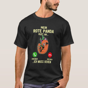 Niedlicher roter Panda Asien-Panda Dame Tierpflege T-Shirt