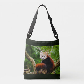 Niedlicher roter Panda-Bär Tragetaschen Mit Langen Trägern