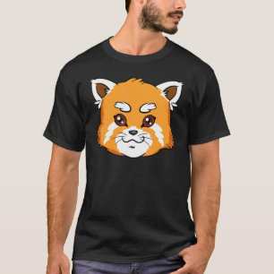 Niedlicher Roter Panda bedroht Roter Katzenbär T-Shirt
