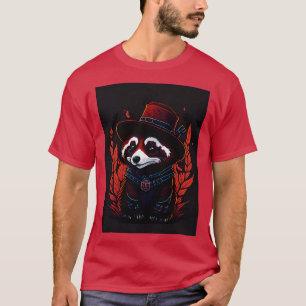 niedlicher roter Panda mit Hut 2 T-Shirt