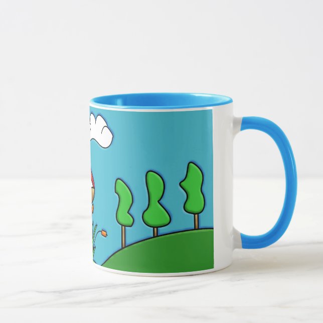 niedlicher roter Pilz Tasse (Rechts)