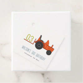 Niedlicher roter Rosttracker Kinder jeden Geburtst Geschenkanhänger