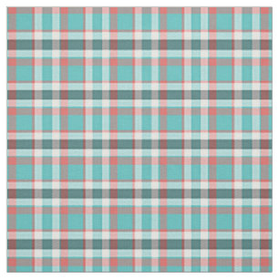 Niedlicher roter TürkisRetro Chictartan-kariertes Stoff