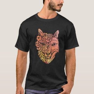 Niedlicher Rotfuchs mit Blume Füchse für den Natur T-Shirt