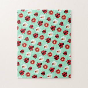 Niedlicher Rotpolka Punkt Ladybug Blume Girl