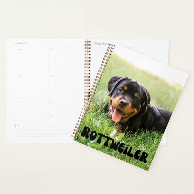 Niedlicher Rottweiler Welpenkalender Planer (Anzeige)
