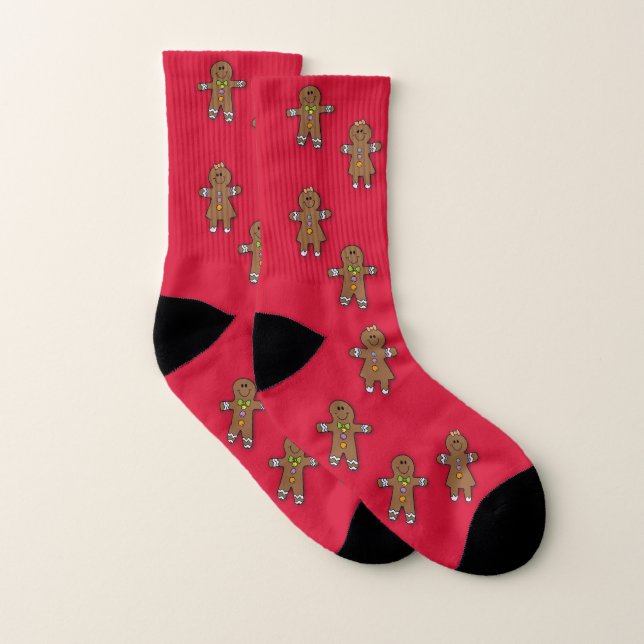 Niedlicher Rotweihnachtsmann Socken (Paar)