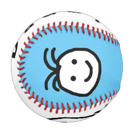 Niedlicher Round Happy Face Daddy Vathers Day Blue Baseball
