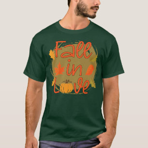 Niedlicher Rückgang in der Liebe Funny Autumn Pump T-Shirt