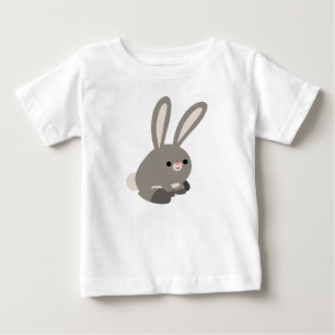 Niedlicher ruhiger Cartoon Rabbit Baby T - Shirt