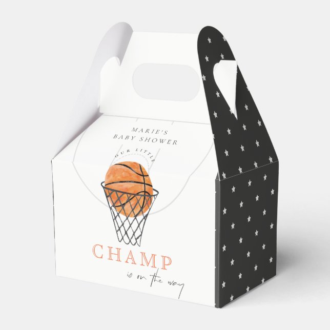 Niedlicher Rust unsere kleine Lampe Basketball Bab Geschenkschachtel (Vorderseite)