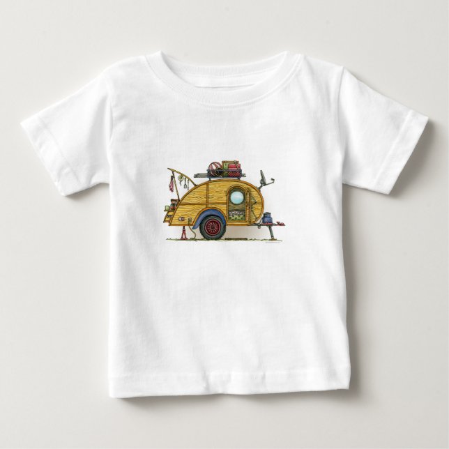 Niedlicher RV Vintager Baby T-shirt (Vorderseite)
