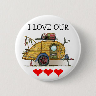 Niedlicher RV Vintager Button
