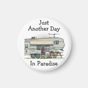 Niedlicher RV Vintager Camper Magnet