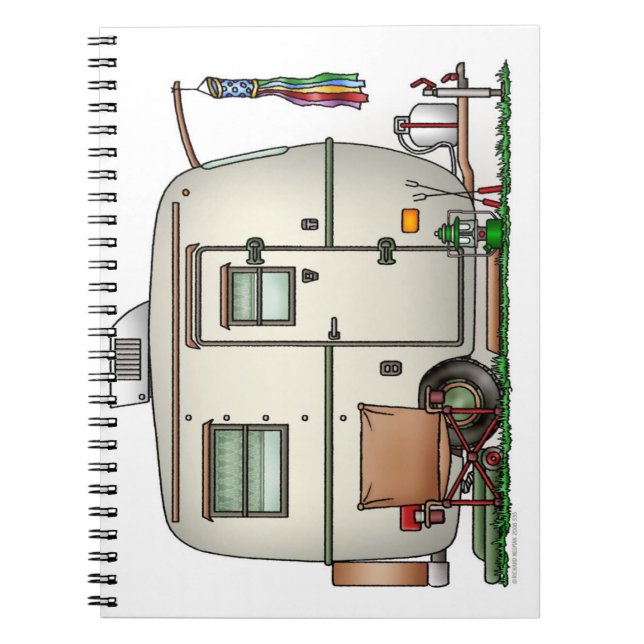 Niedlicher RV-Vintager Notizblock (Vorderseite)