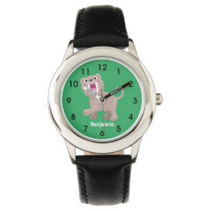 Niedlicher Säbeltoothy Tiger Smilodon Cartoon Armbanduhr