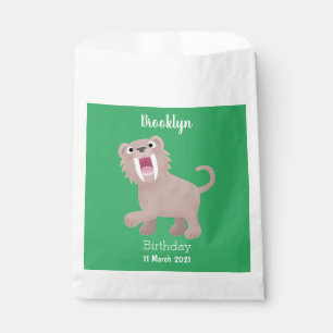 Niedlicher Säbeltoothy Tiger Smilodon Cartoon Geschenktütchen