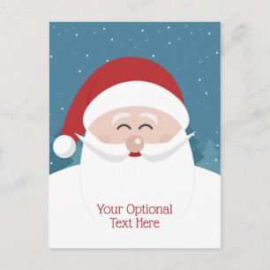 Niedlicher Santa-benutzerdefinierter Text Postkarte