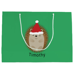Niedlicher Santa Igel Große Geschenktüte