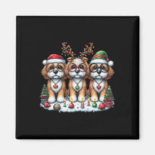 Niedlicher Santa Reindeer Elf Apoo Weihnachtsfraue Magnet