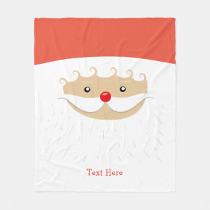 Niedlicher Santa Santa Santa Santa Santa Fleecedecke