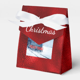 Niedlicher Santa Train Reindeer Xmas Red Foil Fvor Geschenkschachtel