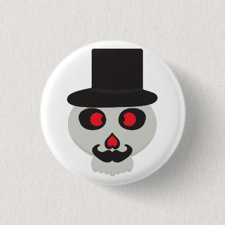 niedlicher Schädel Cartoon Button