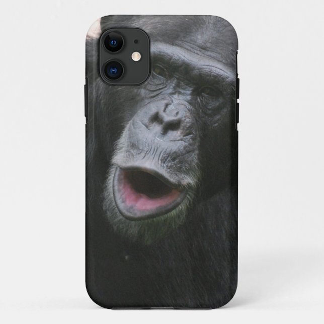 Niedlicher Schimpanse Case-Mate iPhone Hülle (Rückseite)
